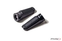 Puig Rear Sets Racing+Rubber Right/Left C/Black