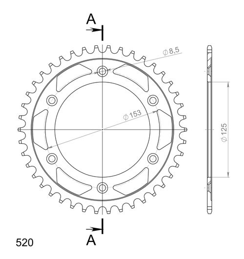 Supersprox / JT Rear sprocket 210.42