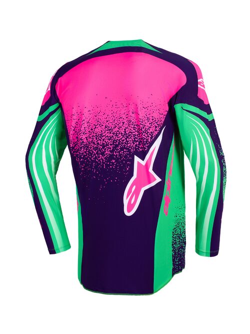 Alpinestars Paita Techstar Nomur Lila/Vihreä/Fluo Pinkki 