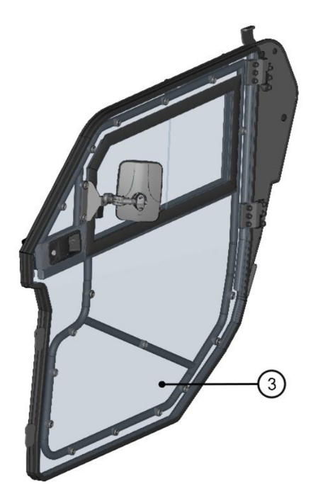 DFK Ovi kokoonpano Vasen Can-Am Maverick Trail