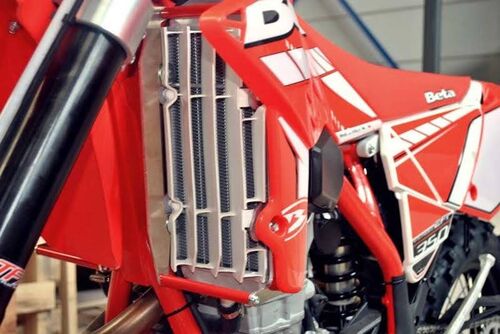 AXP Radiator Braces Red spacers Beta 350RR 15-19