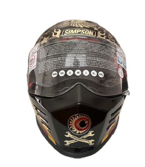 SIMPSON Helmet Venom Tatoo black/chrome