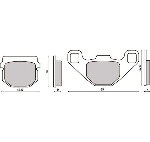 Brake pads, Front / Rear