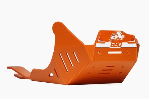 AXP Adventure Skid Plate HDPE 8mm Orange KTM 690 ENDURO R- 690SMC R 09-23