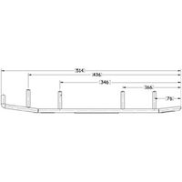 Sno-X Slasher Six Ohjausrauta pari 6" Kovametalli