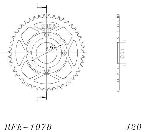 Supersprox / JT Rear sprocket 1078.47
