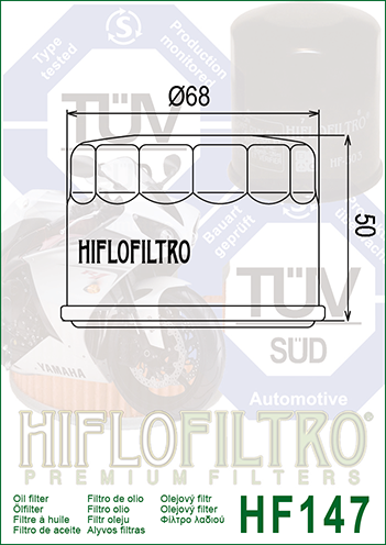 HiFlo öljynsuodatin HF147