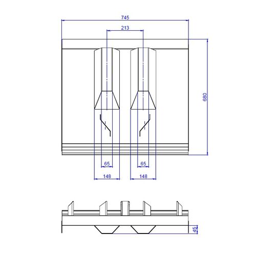 Rival Ski track maker 75x75cm Weight 23,5kg