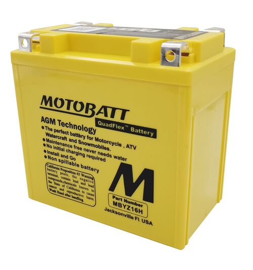 Motobatt akku, MBYZ16H HeavyDuty