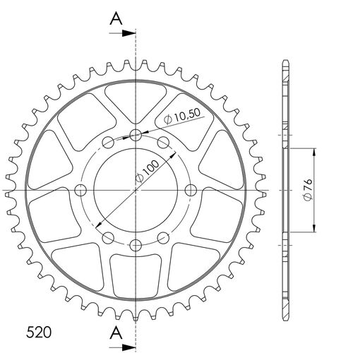Supersprox / JT Rear sprocket 1825.45