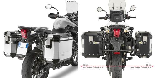 Givi putkisivutelineet Trekker Outback Triumph Tiger 800/800XC (11-13)