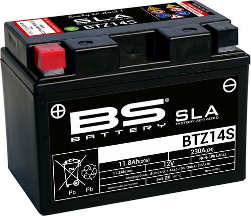 BS Battery  BTZ14S (FA) SLA - Sealed & Activated