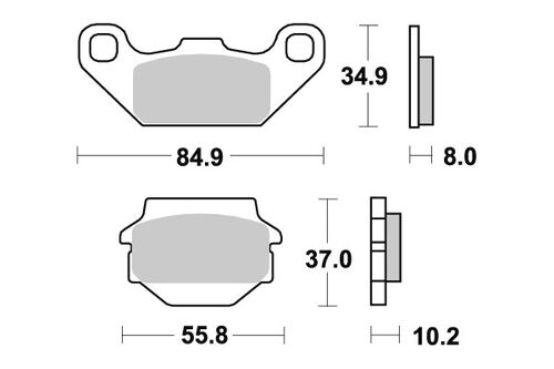 Sbs Jarrupalat Sintered Offroad