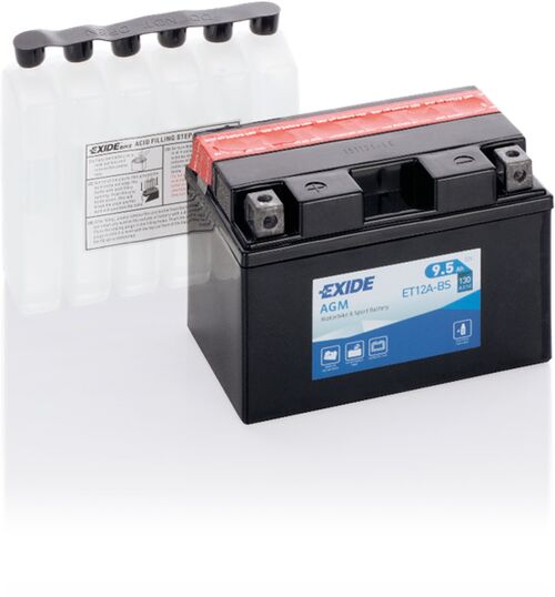 Exide akku ET12A-BS sis.happopatruunan