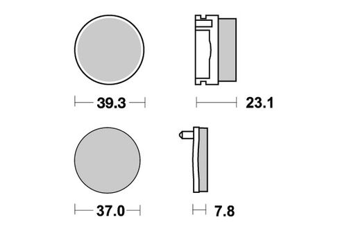 Sbs Jarrupalat Sintered Offroad