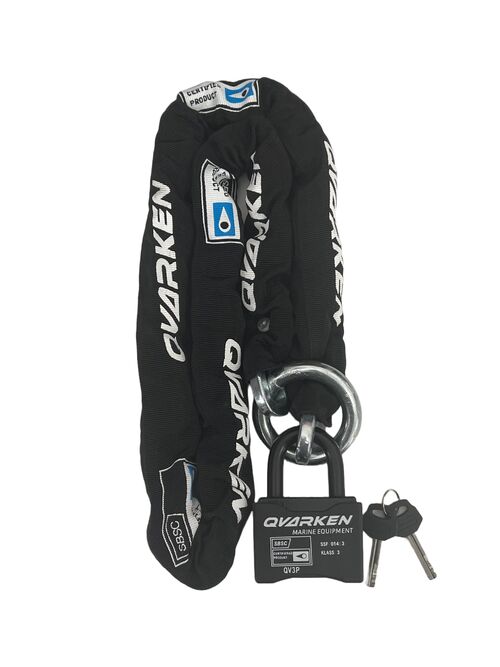 Qvarken Lukituspaketti ketju+lukko Luokka 3 1,5m