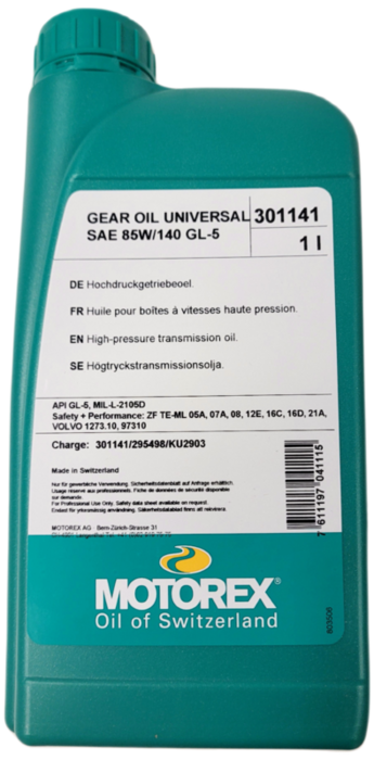 Motorex Gear Oil Universal Sae 85W/140 Gl-5 1ltr (12)