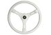*Ohjauspyörä valkoinen 355mm