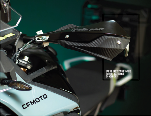 Polisport Handguard w/ metal bar Trail Blazer Black CF Moto 450MT 