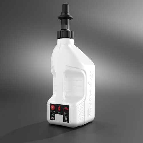 Tuff Jug 10L White w/ Black Ripper Cap