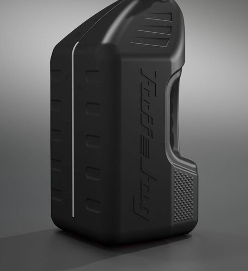 Tuff Jug Kanisteri 10L musta, Ripper korkki oranssi