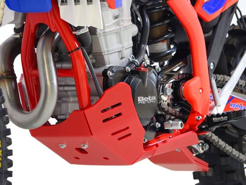 AXP Xtrem HDPE Skid Plate Red Beta 350/390/430/480 RR RACE 24- /RR/RR XPRO 25