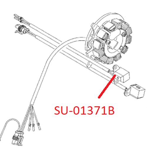Sno-X Pick-up coil, staattori  (eteenpäin)  BRP 550F