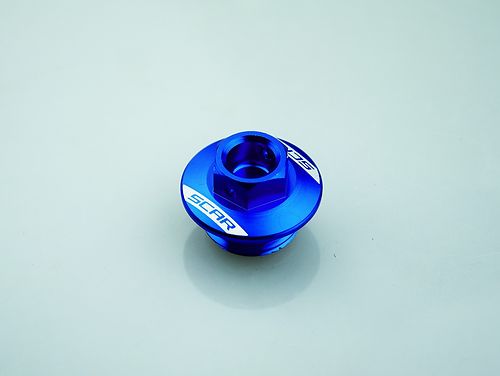 Scar Oil Filler Plug - Husq./Kawasaki/Suzuki Blue color 