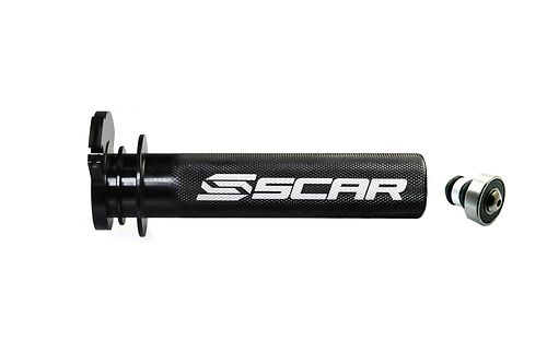 Scar Aluminum Throttle Tube + Bearing - Ktm/Husqvarna Black color