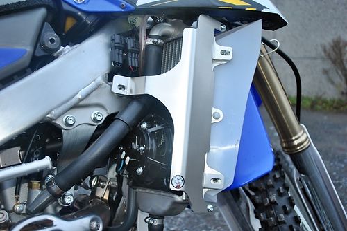AXP Radiator Braces Blue Spacers Yamaha WR250F 15-19, WR450F 16-18