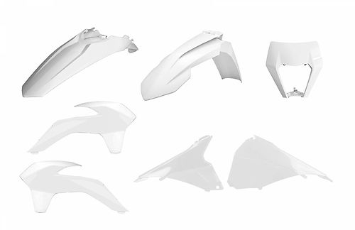 Polisport kit w/mask enduro restyling KTM EXC/EXC-F(14-16) white ktm