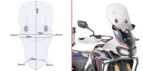 Givi Specific sliding wind-screen for Honda CRF1000L Africa Twin (16)