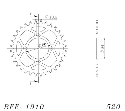 Supersprox / JT Teräs takaratas 1910.32