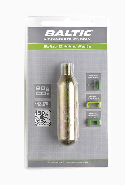 Baltic CO2 patruuna 20g + varmistinnastat