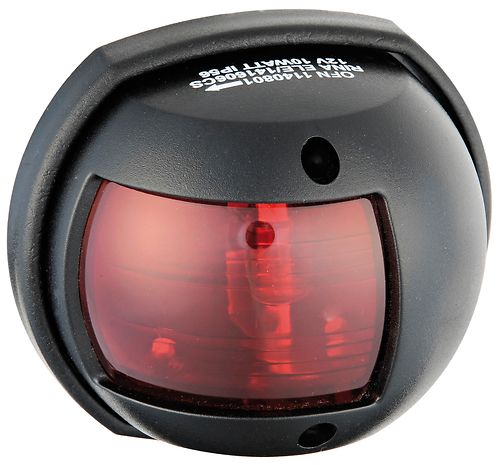 Kulkuvalo LED Compact 12 musta - punainen