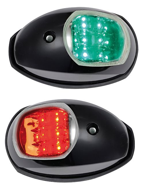 Kulkuvalopari LED Evoled - musta ABS
